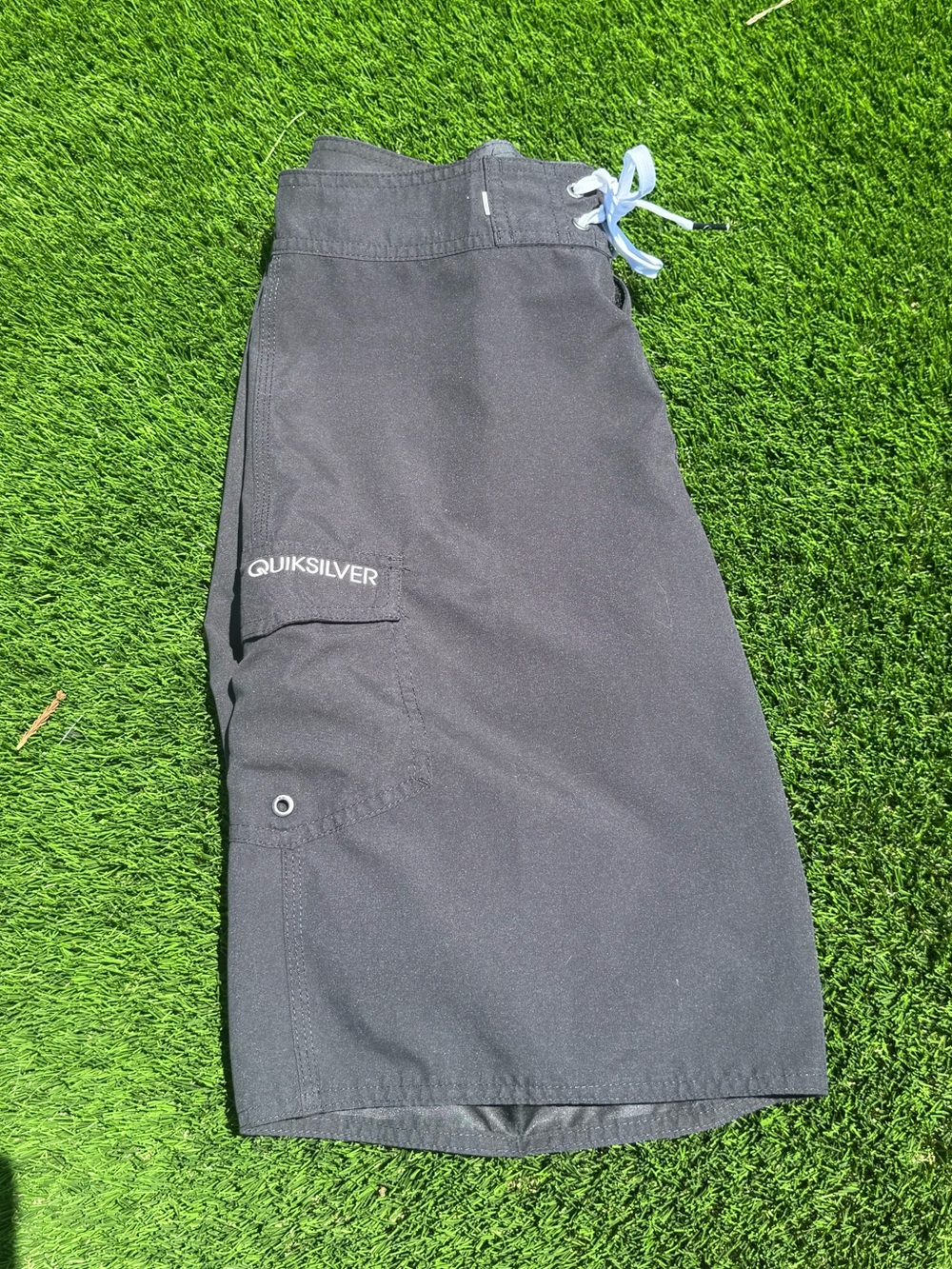 Quiksilver Men’s Black Board Shorts Swim Trunks Size 32 Surf Beach